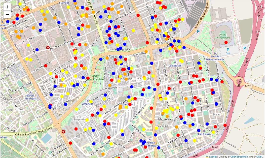 exhibit 1 _ heat map de las horas de tráfico